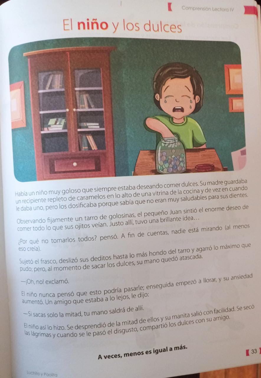 El niño y los dulces